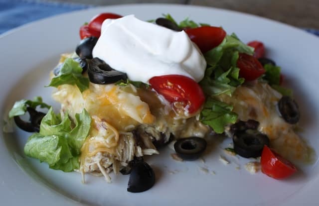 Green Chile Chicken and Black Bean Enchiladas recipe by Barefeet In The Kitchen