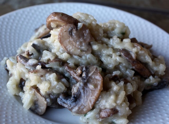 Mushroom Risotto recipe by Barefeet In The Kitchen