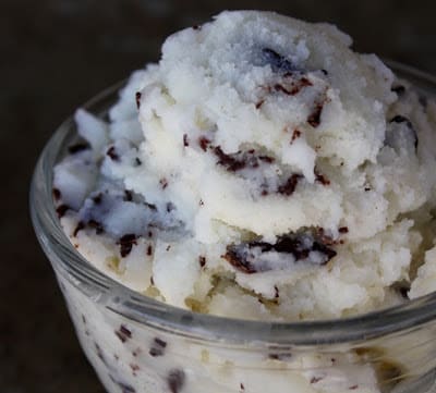 Vanilla Ice Milk with Dark Chocolate Stracciatella recipe by Barefeet In The Kitchen