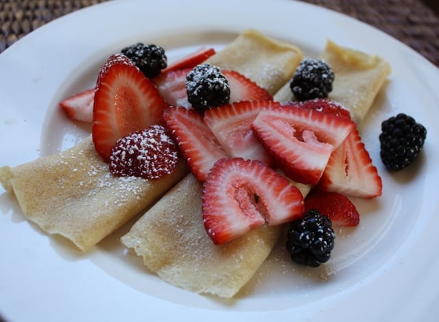 Whole Wheat Crepes with Berries recipe by Barefeet In The Kitchen