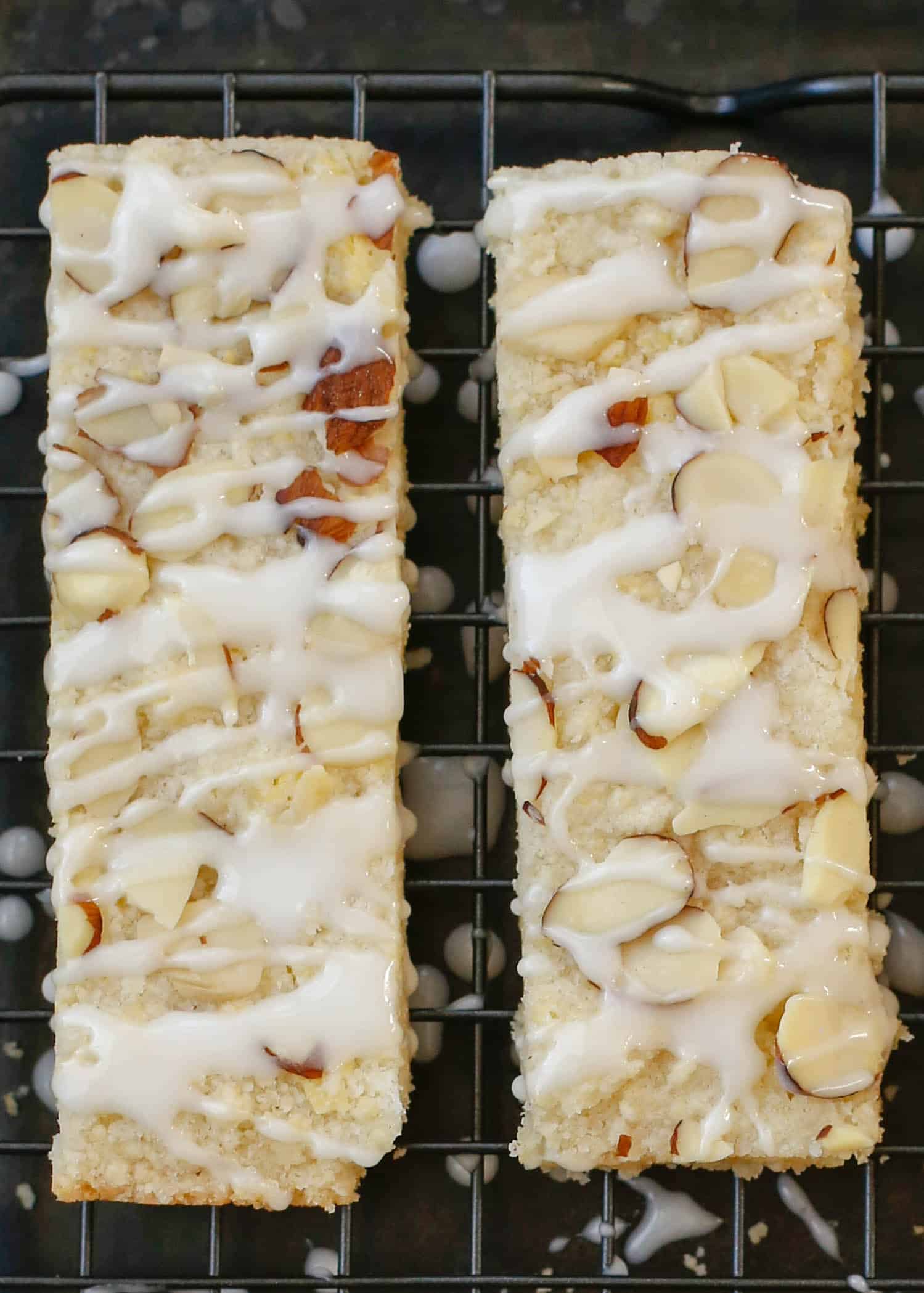 Almond Bars are everyone's favorite shortbread! get the recipe at barefeetinthekitchen.com
