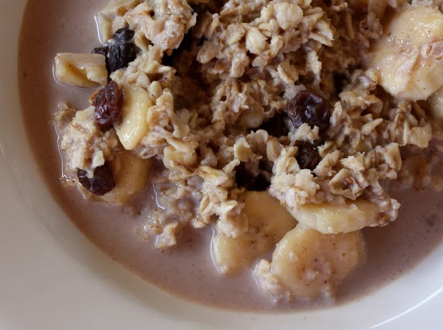 Slow Cooked Banana Walnut Oatmeal - In the Crock-pot recipe by Barefeet In The Kitchen