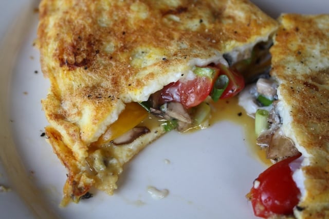 Vegetable Omelets recipe by Barefeet In The Kitchen