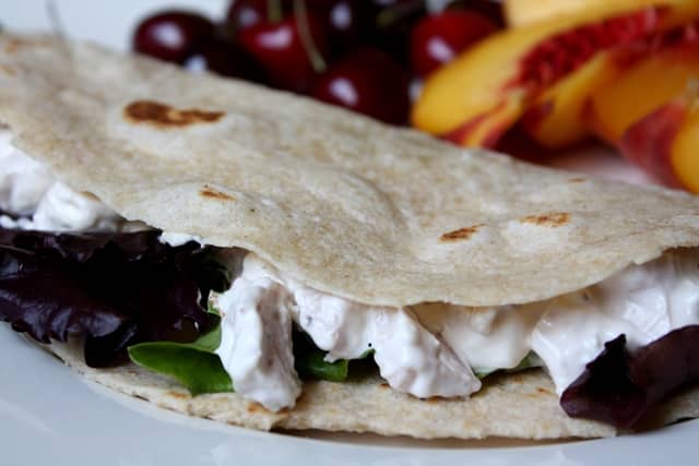 Chicken Salad Wrap recipe by Barefeet In The Kitchen