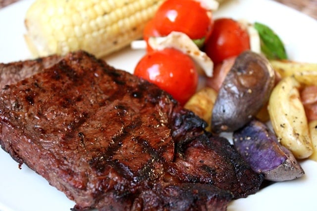 Grilled Steak and Corn recipe by Barefeet In The Kitchen