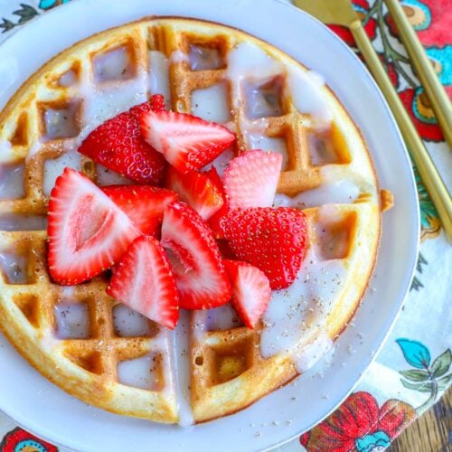Whole Wheat Waffles - Barefeet in the Kitchen
