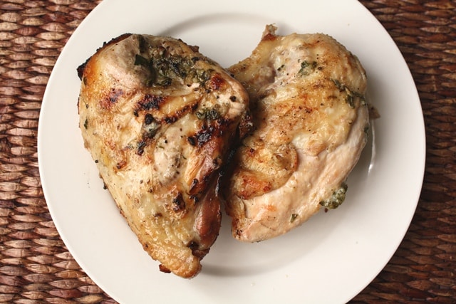 Lemon and Basil Grilled Chicken recipe by Barefeet In The Kitchen