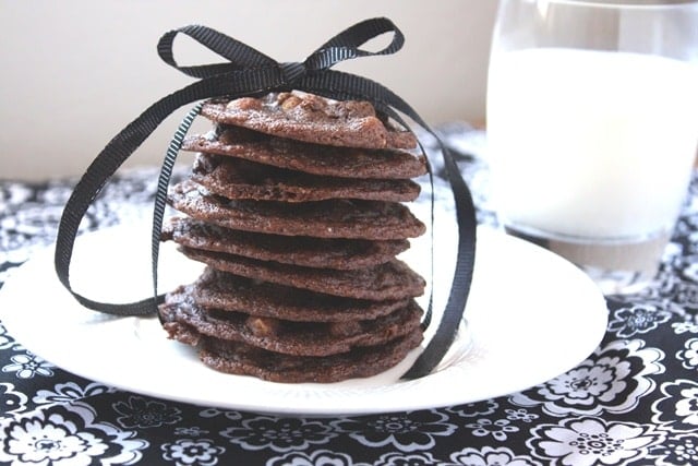 Delicate Chocolate Cookies - made with whole wheat recipe by Barefeet In The Kitchen