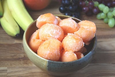 Frozen Fruit Salad recipe by Barefeet In The Kitchen