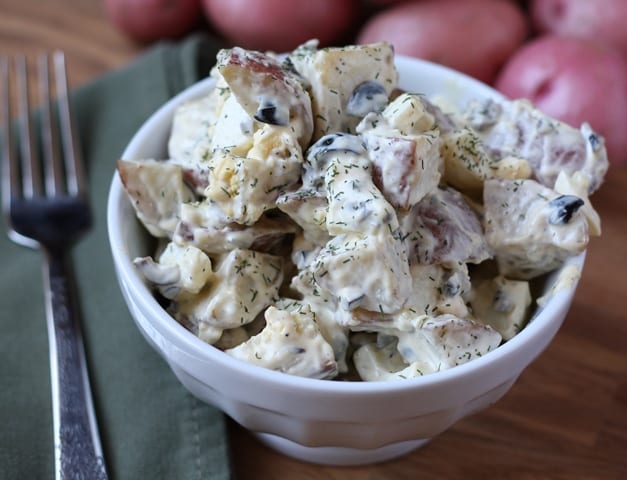 Classic Potato Salad with a Twist recipe by Barefeet In The Kitchen