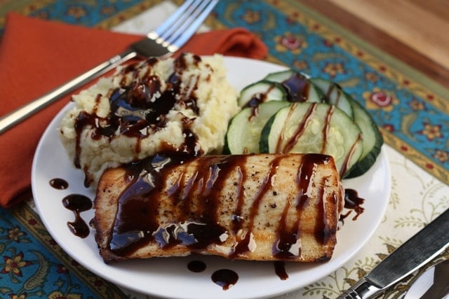Sauteed Ono (or Tilapia) with Balsamic Butter Sauce recipe by Barefeet In The Kitchen