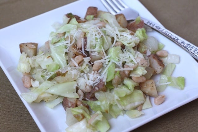 White Beans and Cabbage recipe by Barefeet In The Kitchen