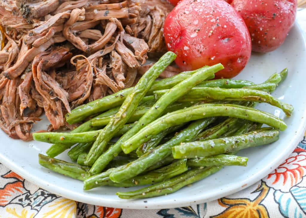 Roasted Green Beans are a terrific side dish that you can prep in just minutes.