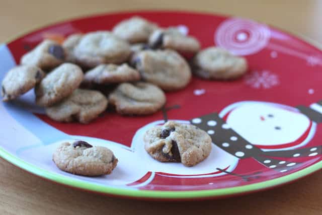 Peanut Butter Chocolate Chip Cookie Bites - Grain Free recipe by Barefeet In The Kitchen