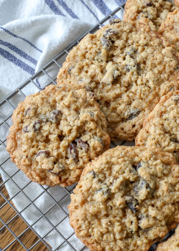 Soft and Chewy Oatmeal Raisin Cookies are irresistible