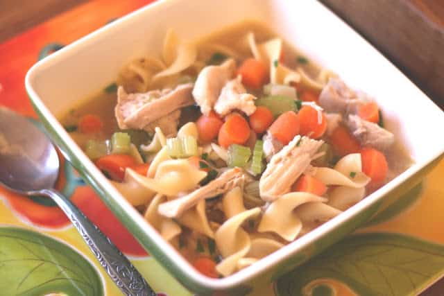 Vegetable Chicken Noodle Soup recipe by Barefeet In The Kitchen