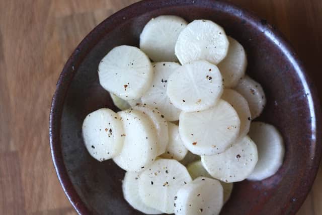 Overnight Chinese Daikon Radish Pickles recipe by Barefeet In The Kitchen