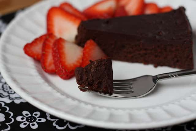 Flourless Chocolate Cake recipe by Barefeet In The Kitchen