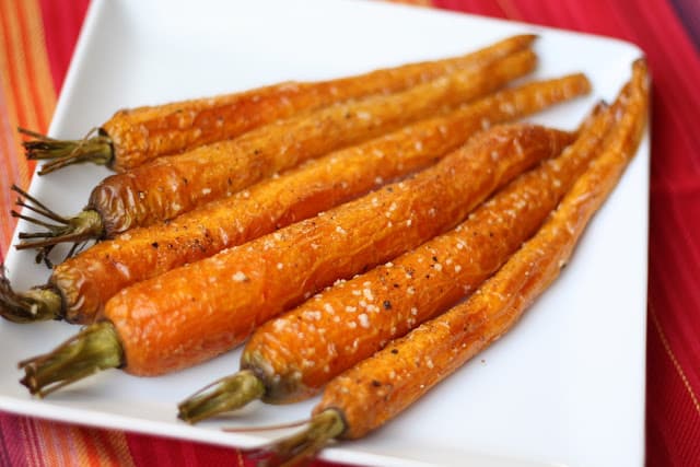 Roasted Baby Carrots recipe by Barefeet In The Kitchen