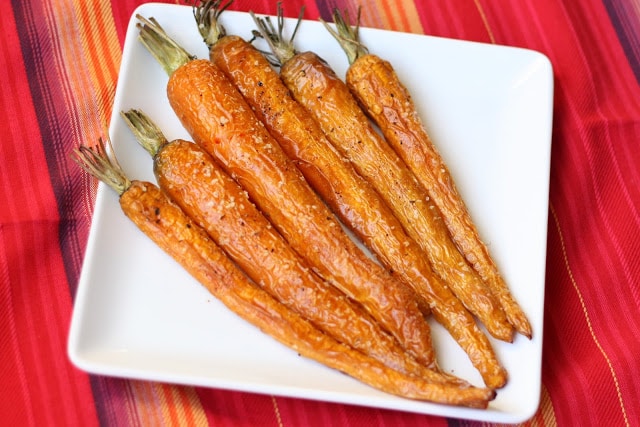 Roasted Baby Carrots recipe by Barefeet In The Kitchen