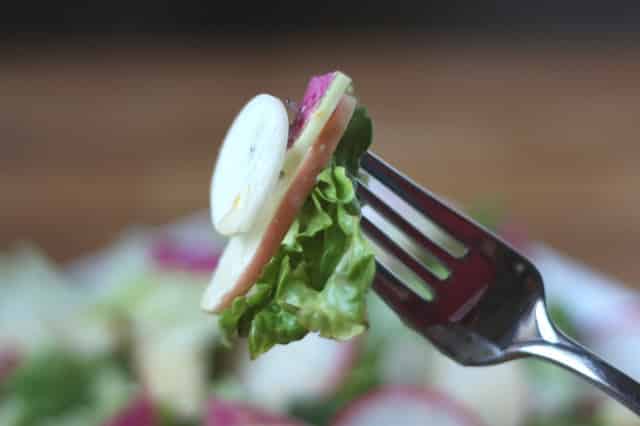 Winter Salad with Meyer Lemon Vinaigrette recipe by Barefeet In The Kitchen