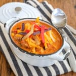 Chicken Enchilada Soup is a hearty fall favorite for easy dinners.
