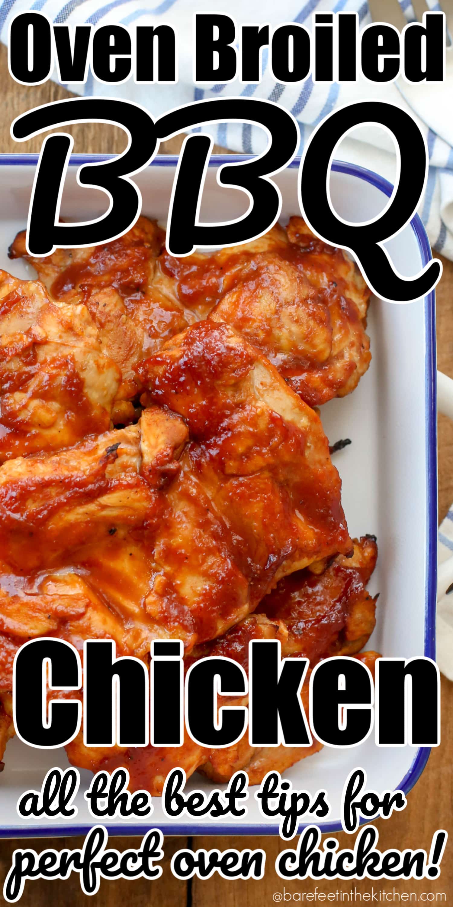 Oven Broiled Chicken is a go-to weeknight dinner in our house!