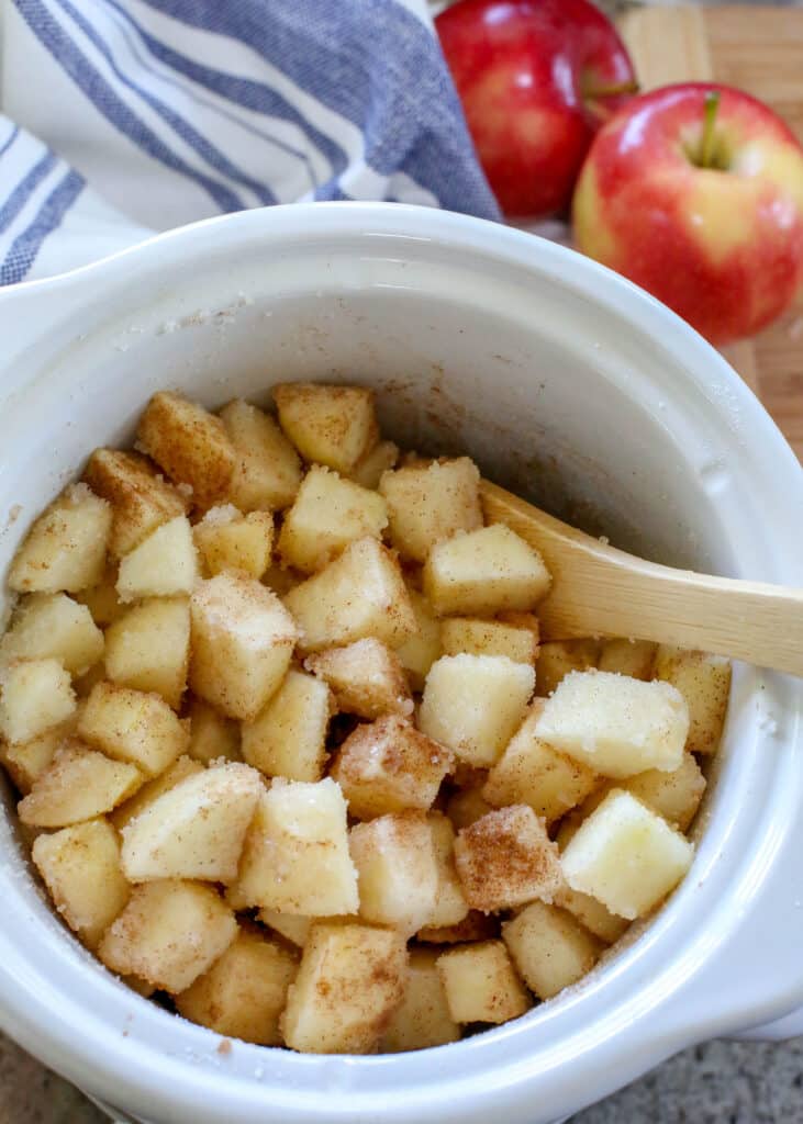 Apples + Cinnamon + Sugar is all you need to make homemade apple butter!