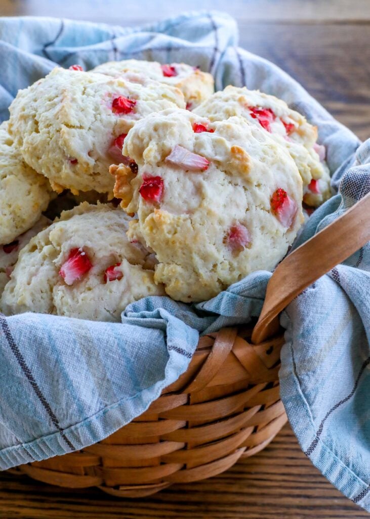 Strawberries and Cream Biscuits
