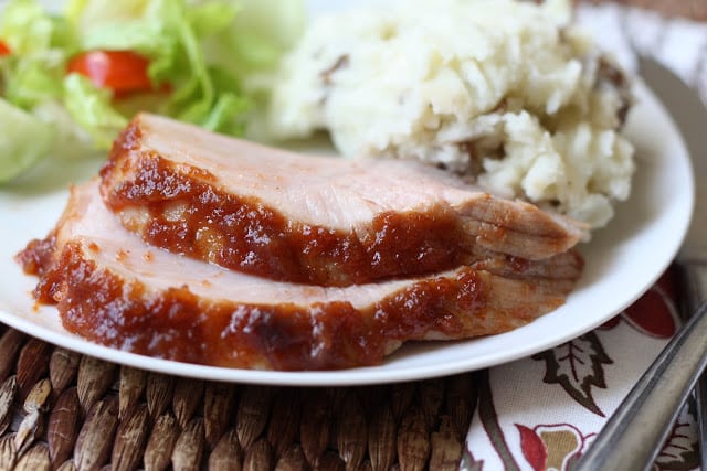 Spiced Apple Butter Pork Roast recipe by Barefeet In The Kitchen