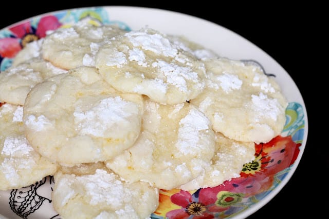 Lemon Crinkle Cookies - Gluten Free recipe by Barefeet In The Kitchen