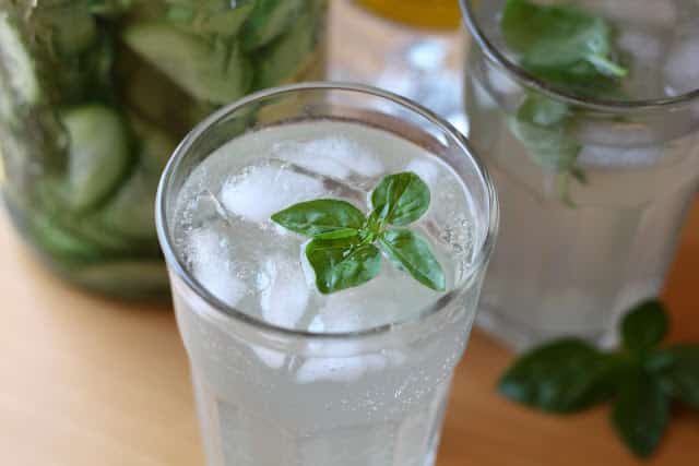 Basil Cucumber Gimlet recipe by Barefeet In The Kitchen