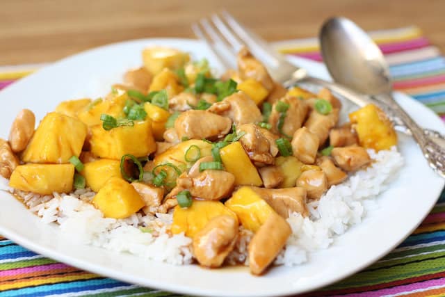 Teriyaki Chicken with Fresh Pineapple recipe by Barefeet In The Kitchen