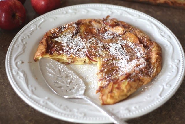 German Apple Pancake recipe by Barefeet In The Kitchen