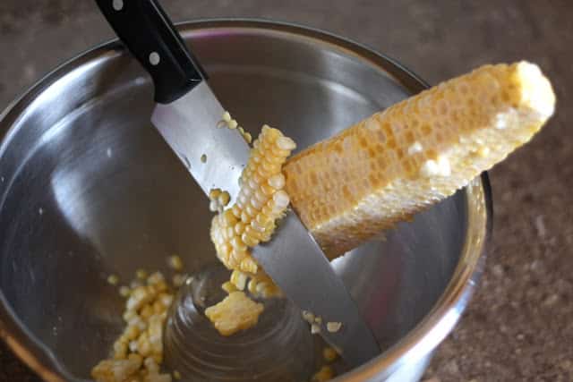 Kitchen Tip: Removing Corn from the Cob recipe by Barefeet In The Kitchen