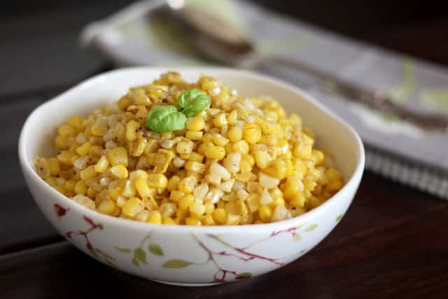 Brown Butter Skillet Corn recipe by Barefeet In The Kitchen