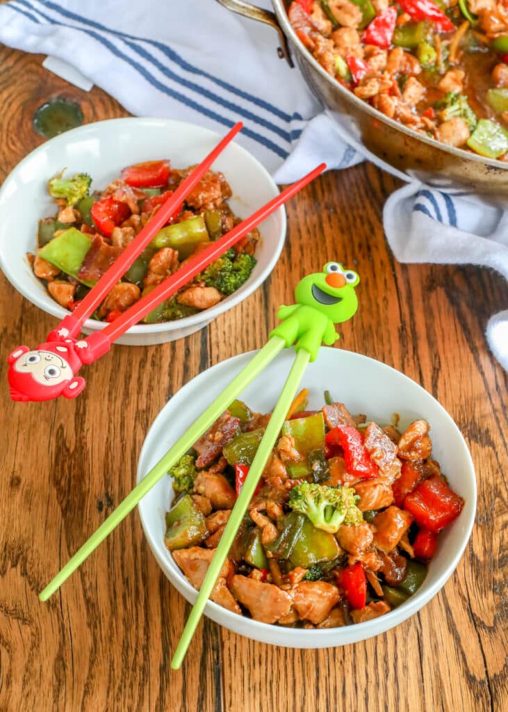 Chinese Chicken Stir Fry is a kid and adult favorite!
