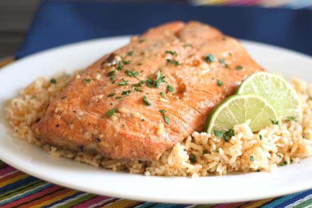 Chipotle Lime Salmon - get the recipe from barefeetinthekitchen.com