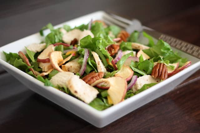 Fuji Apple Chicken Salad recipe by Barefeet In The Kitchen