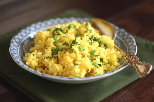 Turmeric Butter Rice recipe by Barefeet In The Kitchen