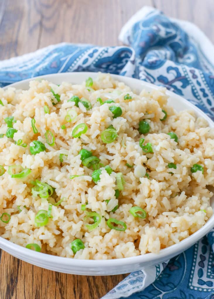 Serve this Asian Rice with a Chinese stir fry for a better-than-take-out dinner option!