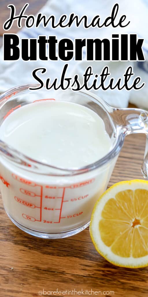 It's easy to make a buttermilk substitute!