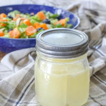 Champagne Vinaigrette is a tangy sweet dressing that's perfect for any side salad.