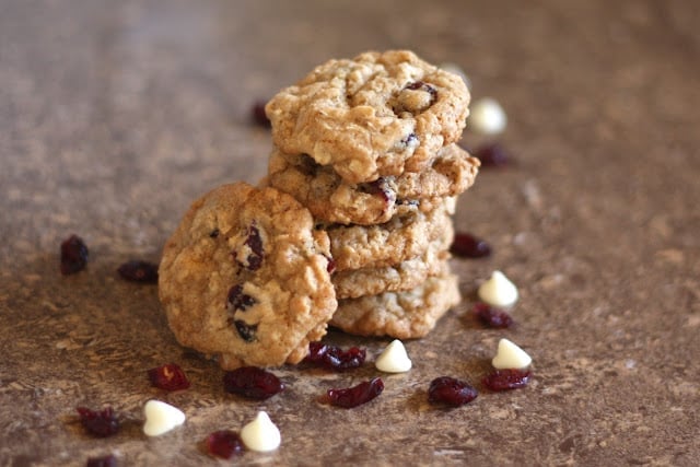 Cranberry Chocolate Chip Oatmeal Cookies {traditional and gluten free recipes}