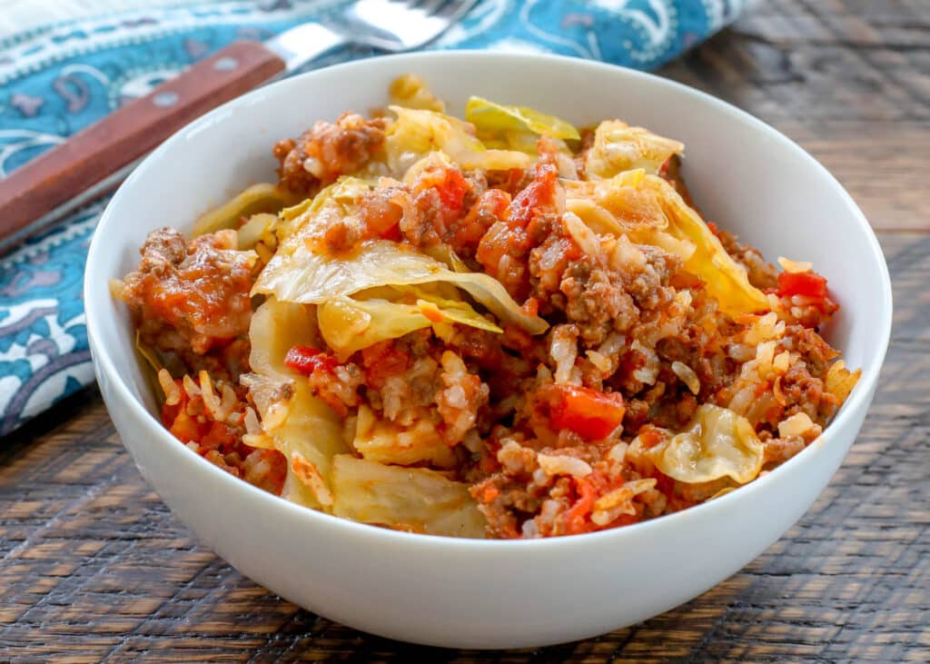 Layered Cabbage Roll Bowls