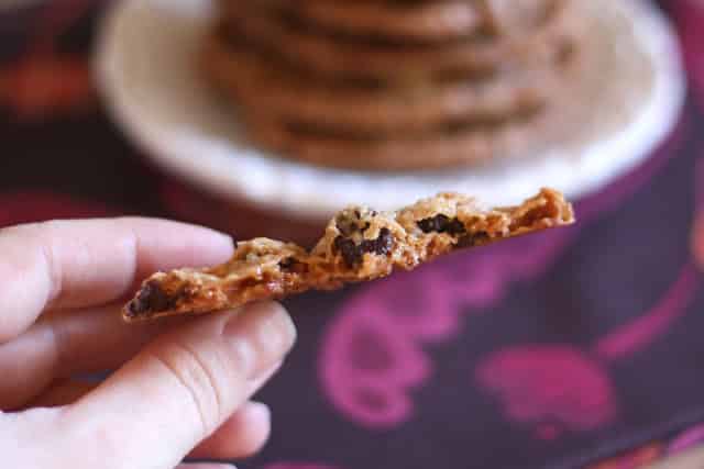 Toasted Coconut, Toffee and Chocolate Chip Cookies - Gluten Free or Not recipe by Barefeet In The Kitchen