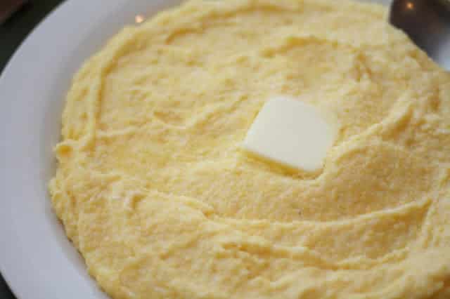 Creamy Cheesy Polenta recipe by Barefeet In The Kitchen