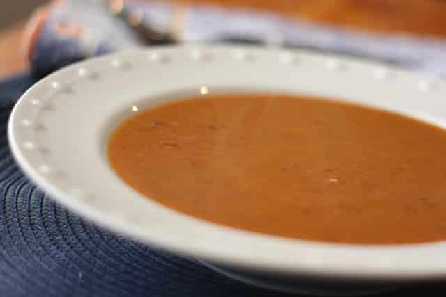 Creamy Pinto, Ham and Sweet Potato Soup recipe by Barefeet In The Kitchen