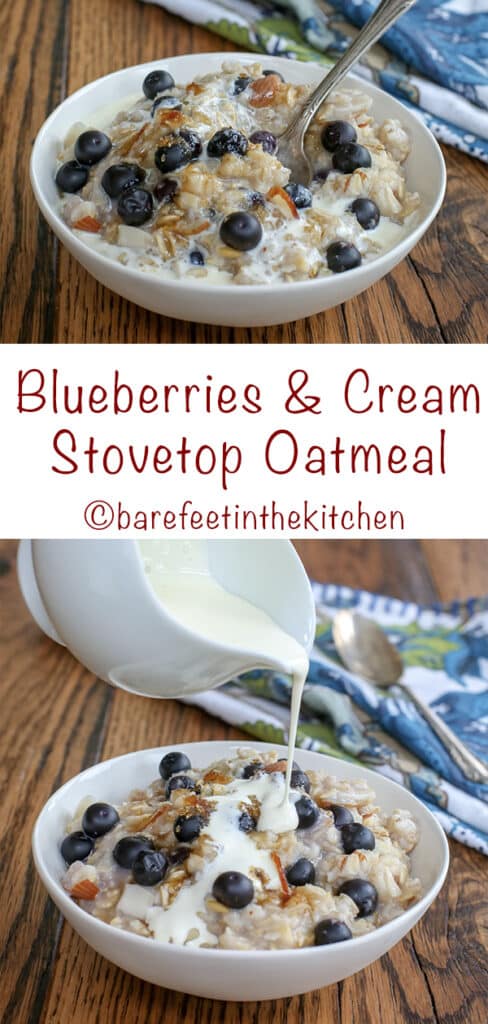 Blueberries Cream Oatmeal
