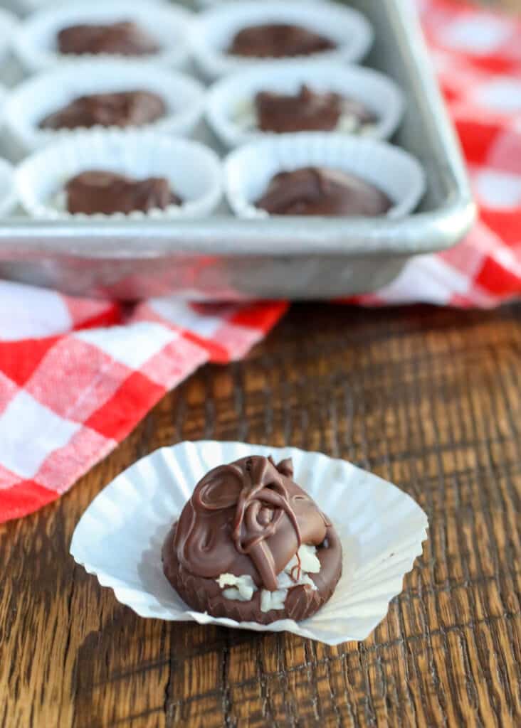 Making Almond Joys at home is easier than you might think! find out how at barefeetinthekitchen.com